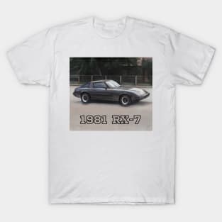 1981 Mazda RX-7 - Cartoon Design T-Shirt